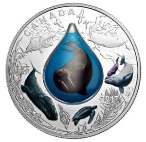 2017 $20 Canadian Underwater Life 1oz Silver Coin