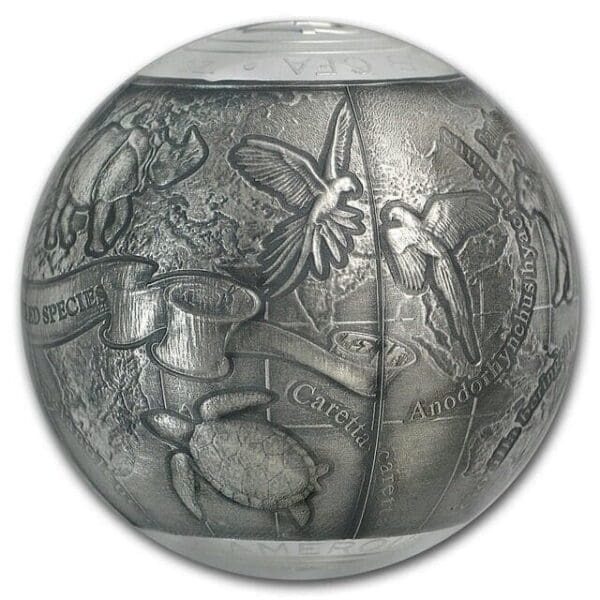 2017 SOS The World Endangered Animal Species 7oz Silver Coin - Image 2