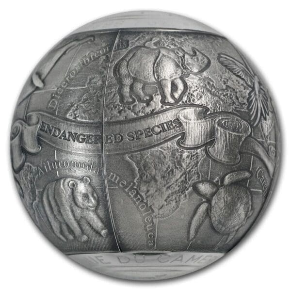 2017 SOS The World Endangered Animal Species 7oz Silver Coin - Image 3