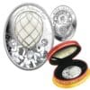 2019 $2 Diamond Trellis Egg Imperial Faberge Silver Coin