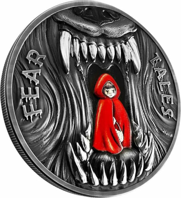 2019 $10 Little Red Riding Hood Fear Tales 2oz Silver Coin