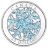 2017 $20 Snowflake 1oz Blue Glitter Silver Coin