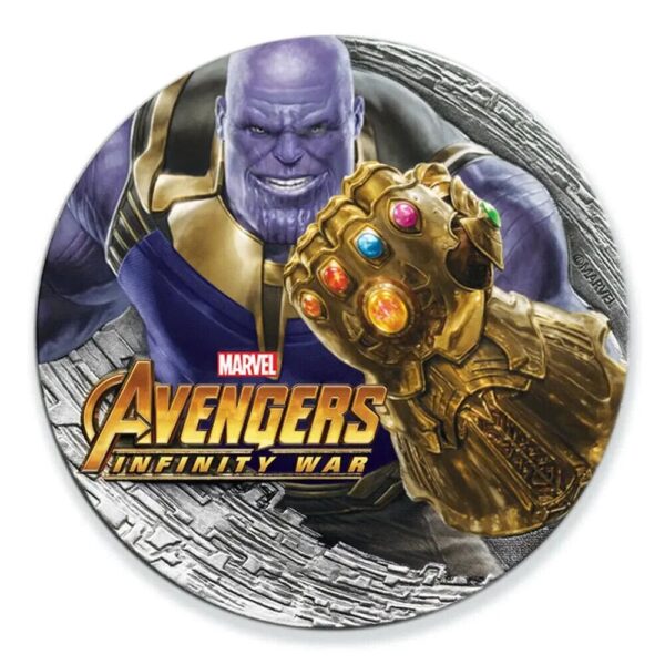 2018 $2 Marvel Thanos Avengers Infinity War 2oz Silver Coin