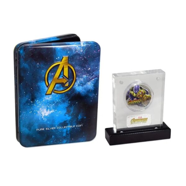 2018 $2 Marvel Thanos Avengers Infinity War 2oz Silver Coin - Image 2