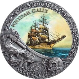2019 $5 Whydah Gally Grand Shipwrecks in History 2oz Silver Coin