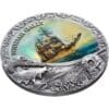 2019 $5 Whydah Gally Grand Shipwrecks in History 2oz Silver Coin - Image 2