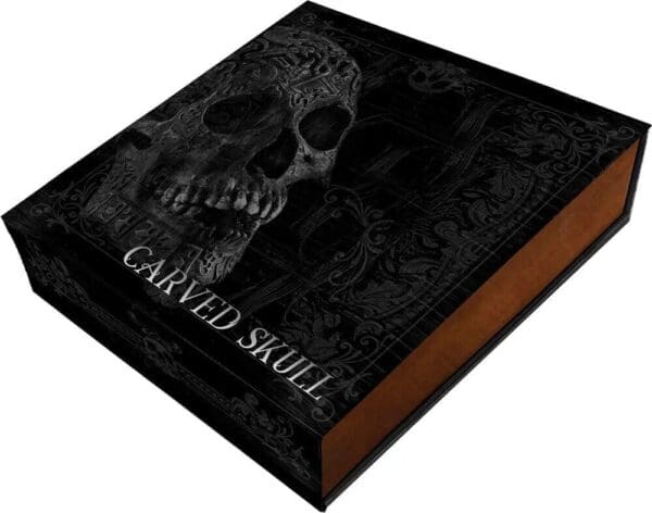 2017 Carved Skull Copper Plated Antiqued 1oz Silver Coin - Image 4