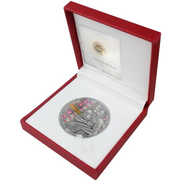 2019 Moments of Love Kama Sutra 3oz Silver Coin - Image 2