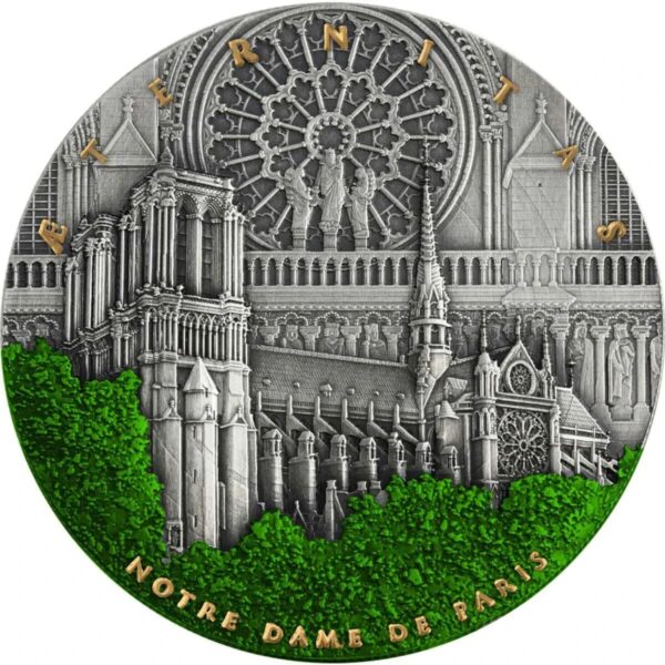 2021 $5 Notre Dame Cathedral 2oz Silver Coin