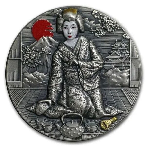 2019 $2 Geisha Japanese Culture 2oz Silver Coin