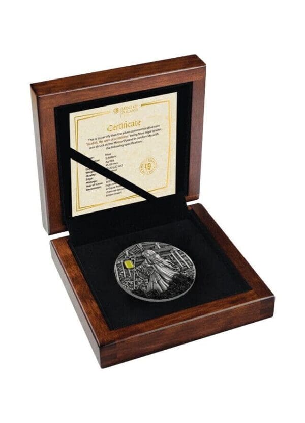 2021 $5 Skarbek Spirit of the Coalmine 2oz Silver Coin - Image 4