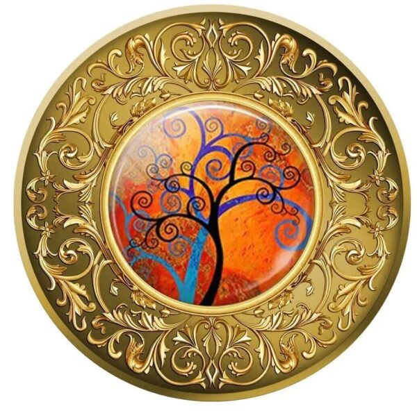 2021 Orange Tree of Happiness Silver Proof Coin