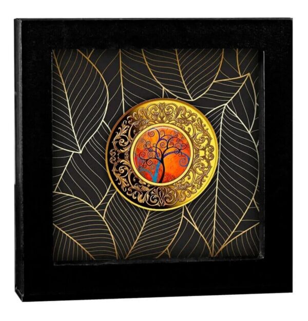 2021 Orange Tree of Happiness Silver Proof Coin - Image 2