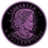 2022 $5 Purple Bat Bejeweled Maple Leaf 1oz Silver Coin - Image 3