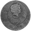 2021 $7 Amazing Animals Chameleon 3oz Silver Antiqued Coin - Image 3