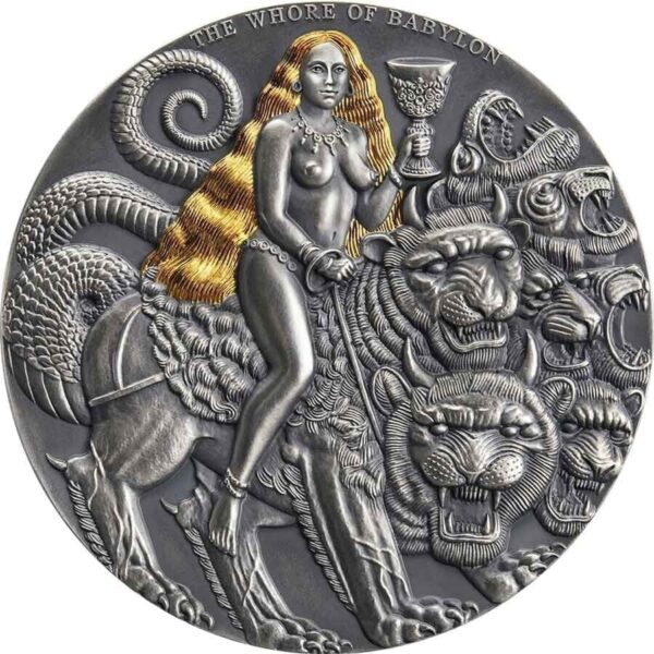 2022 The Whore Of Babylon Apocalypse 3oz Silver Coin