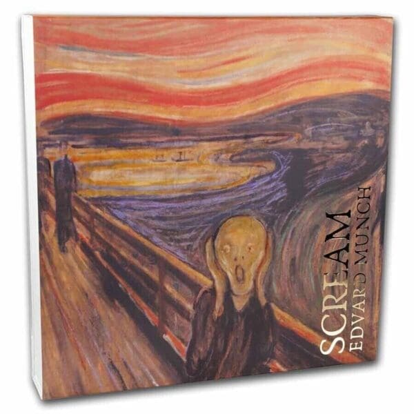 2022 ₵10 Scream Edvard Munch 2oz Silver Coin - Image 4