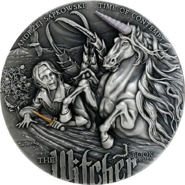 2022 $5 The Witcher Time Of Contempt 2oz Silver Coin