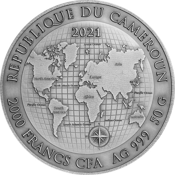 2021 Gold Rush Earth Treasures 50g Silver Coin - Image 4