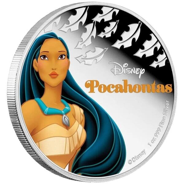 2016 $2 Disney Princess Pocahontas 1oz Silver Coin