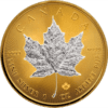 2023 $5 Maple Leaf Space Gold Edition 1oz Silver Coin