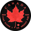 2023 $5 Maple Leaf Jewel Collection Ruby Ruthenium 1oz Silver Coin