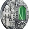 2014 $2 Secrets Of Pena Castle Crystal Art 2oz Silver Coin - Image 2