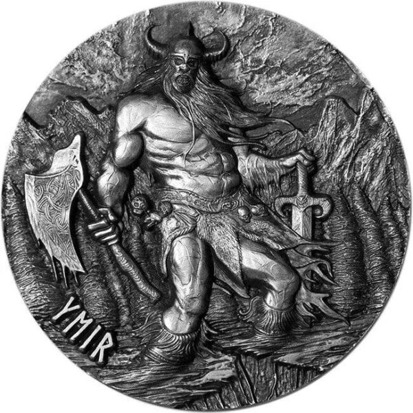 2017 $10 Legends Of Asgard Ymir 3oz Silver Coin