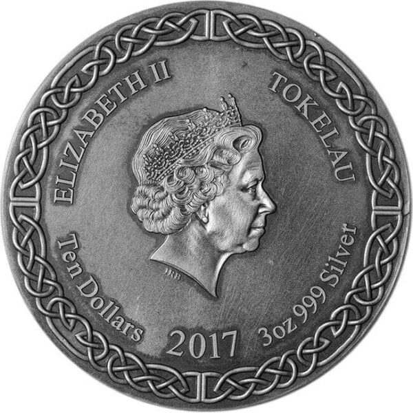 2017 $10 Legends Of Asgard Ymir 3oz Silver Coin - Image 2