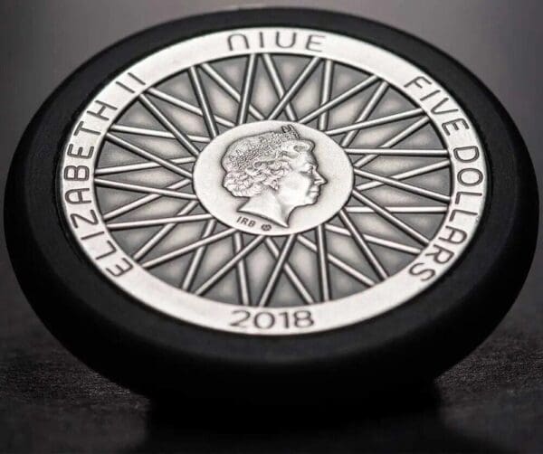 2018 $5 Pneumatic Tires 130th Anniversary 2oz Silver Coin - Image 4