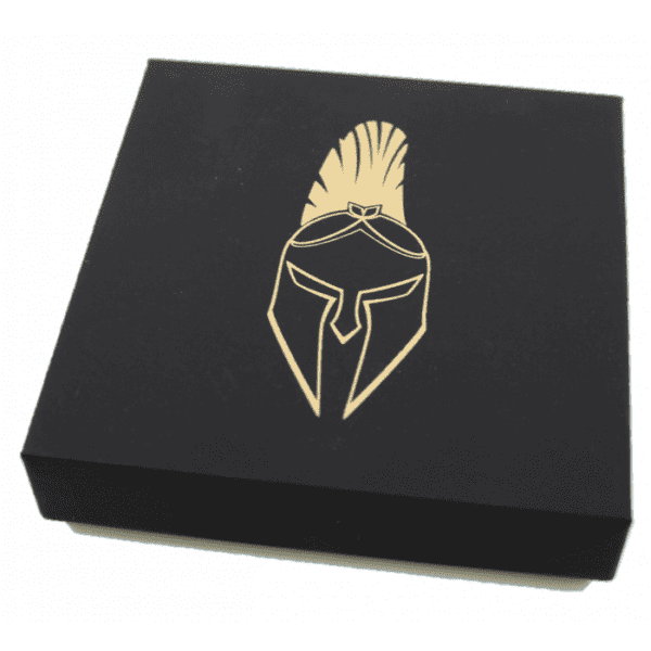 2021 $2 Ancient Warriors Spartan Mask 2oz Silver Antiqued Coin - Image 4
