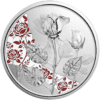 2021 €10 The Language of Flowers Rose Coloured 1/2oz Silver Coin