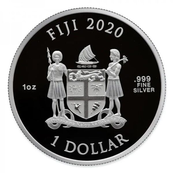 2020 $1 Black Widow Marvel 1oz Silver Coin - Image 2