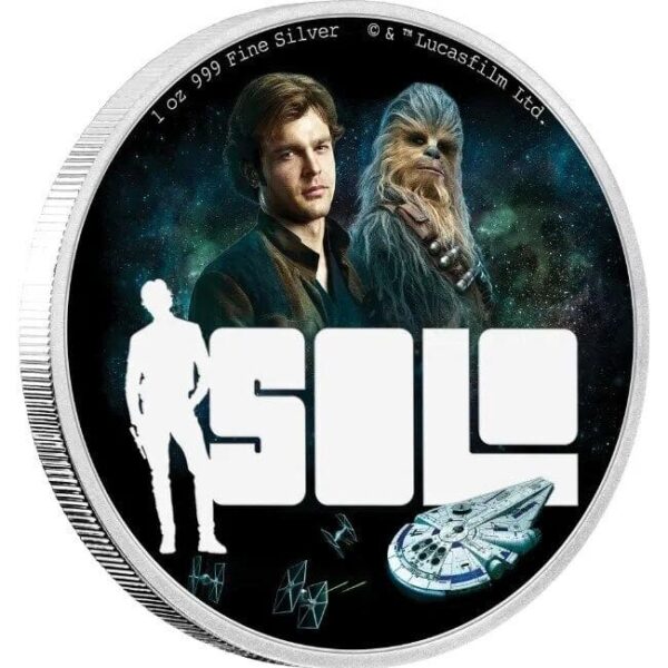 2018 Solo A Star Wars Story 1oz Silver Coin