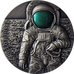 2019 Apollo 11 Moon 50th Anniversary UFO 3oz Silver Coin