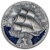 2019 Queen Anne's Revenge Blackbeard Ship 2oz Silver Coin