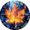 2019 $5 Ice & Fire Special Edition Maple leaf 1oz Silver Coin