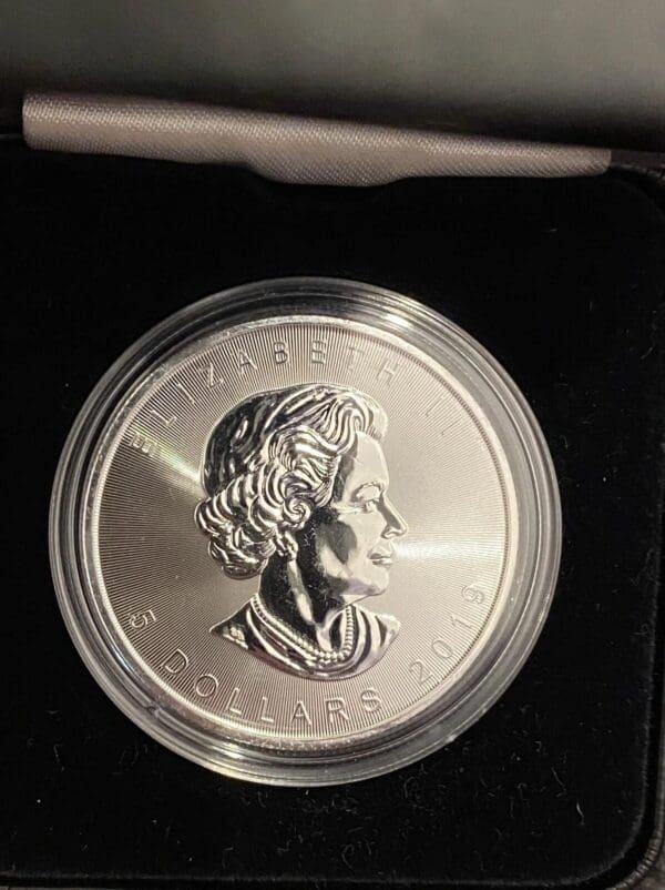 2019 $5 Ice & Fire Special Edition Maple leaf 1oz Silver Coin - Image 3