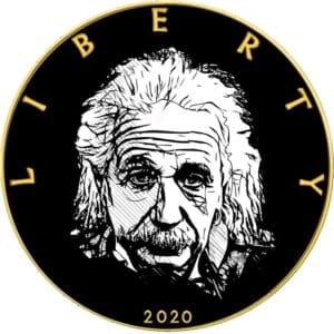 2020 $1 Einstein We Changed The World 1oz American Eagle Silver Coin