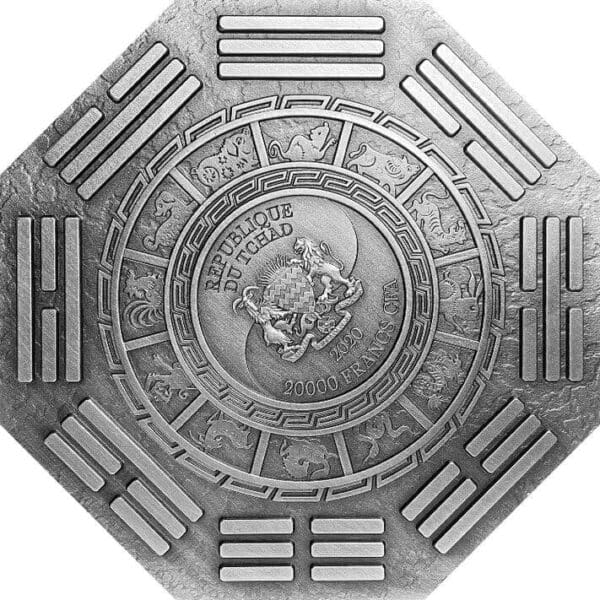 2020 $10 Eight Protectors Akasagarbha 5oz Silver Copper Coin - Image 2