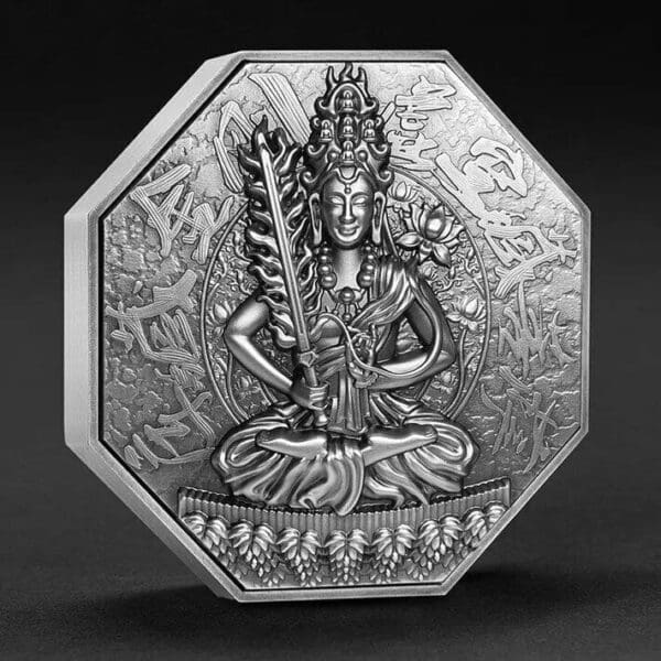 2020 $10 Eight Protectors Akasagarbha 5oz Silver Copper Coin - Image 3