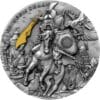 2019 $5 Chinggis Khaan 2oz Silver Gilded Coin