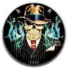 2020 $1 American Eagle Mobster Gangster Skeleton 1oz Silver Coin