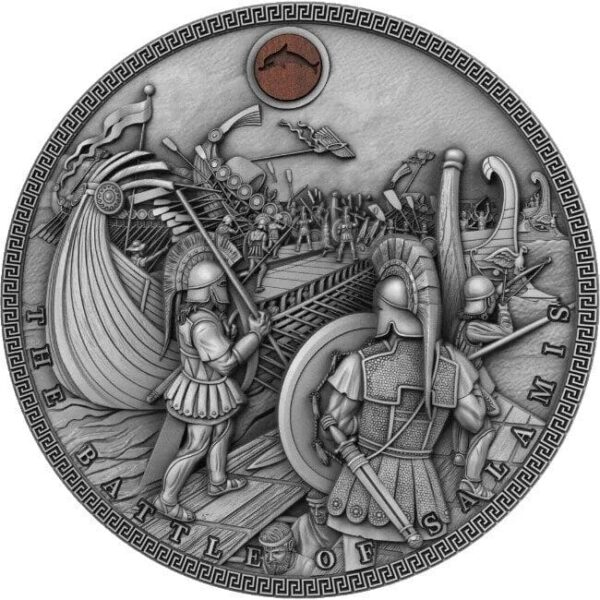 2019 $5 Battle Of Salamis Sea Battles 2oz Silver Coin