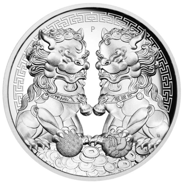 2020 $2 Double Pixiu 2oz Silver Proof High Relief Coin