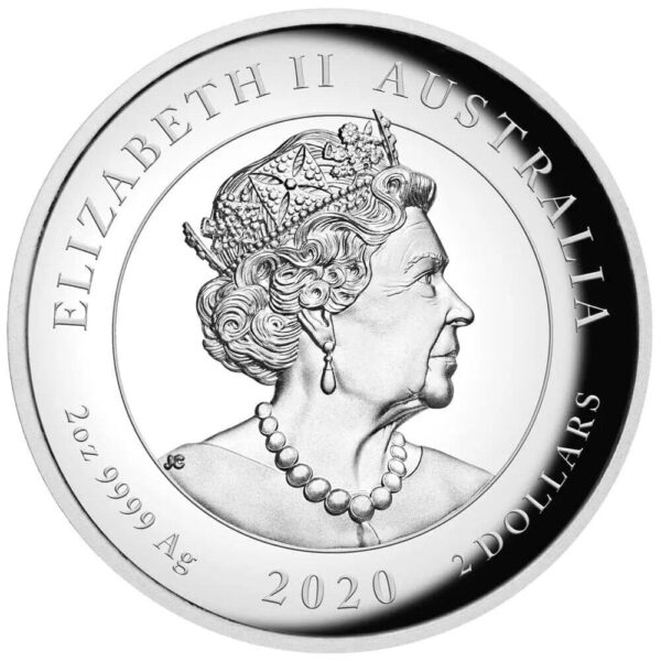 2020 $2 Double Pixiu 2oz Silver Proof High Relief Coin - Image 3