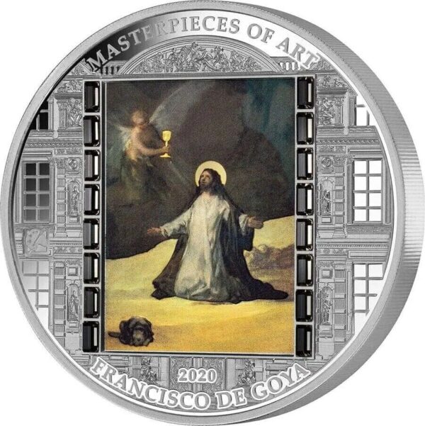 2020 $20 Masterpiece of Art Christ in Gethsemane Goy Easter Edition 3oz Silver Coin - Image 2