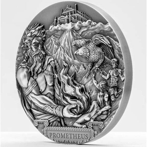 2020 $20 Titans Prometheus 3oz Silver Coin - Image 3