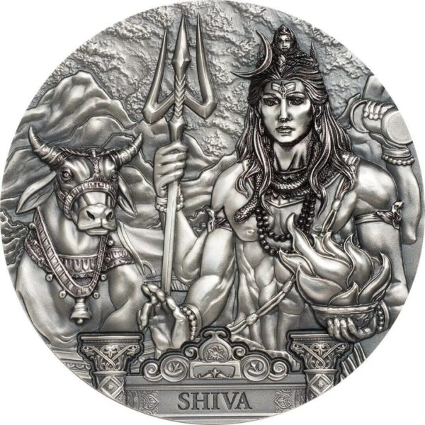 2020 $20 Ancient Gods Shiva 3oz Silver Coin