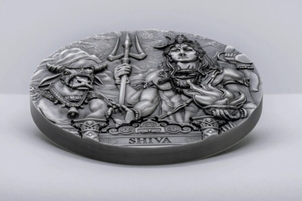 2020 $20 Ancient Gods Shiva 3oz Silver Coin - Image 3